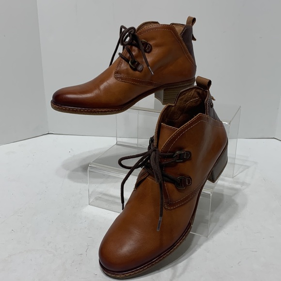 Pikolinos ankle boot EU38 toffee brown lace up - Picture 4 of 12